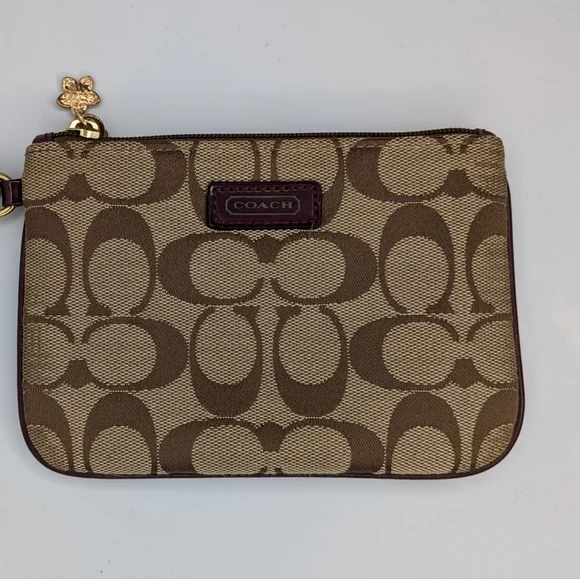 Coach Wallet Bundle Floral Bifold KeyCase Jacquard Wristlet Signature Canvas Lot - Picture 7 of 16